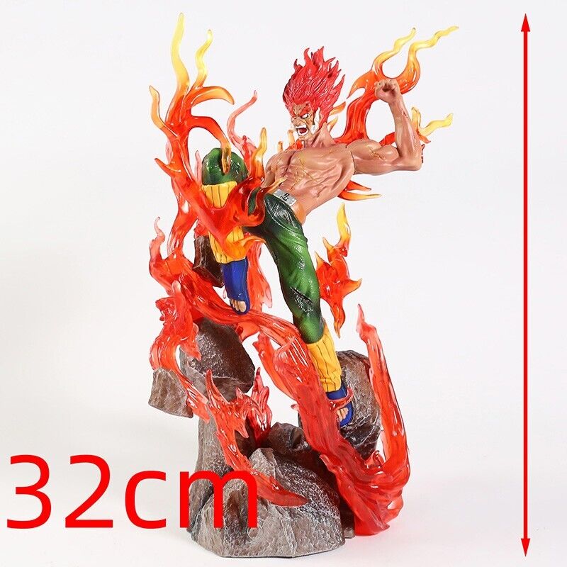 Anime Naruto Shippuden Might Guy PVC Action Figure Model Toy Statue With Light