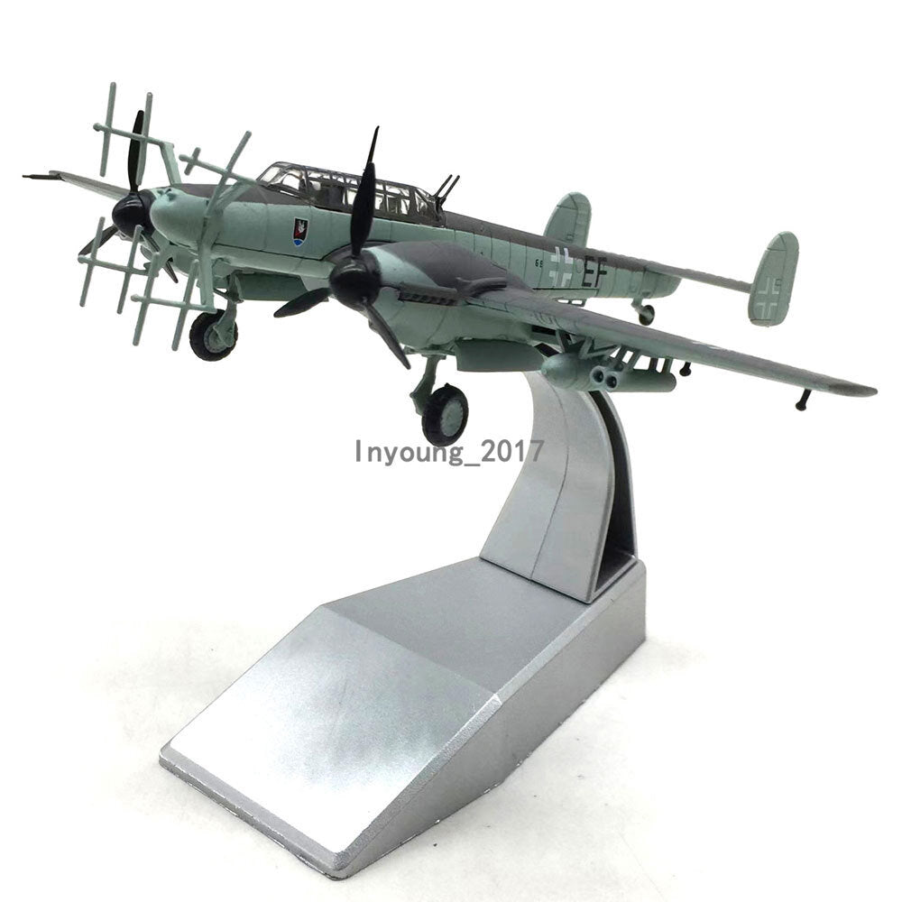 1/100 WWII Bf-110 Fighter Aircraft Model Diecast Metal Military Airplane Model