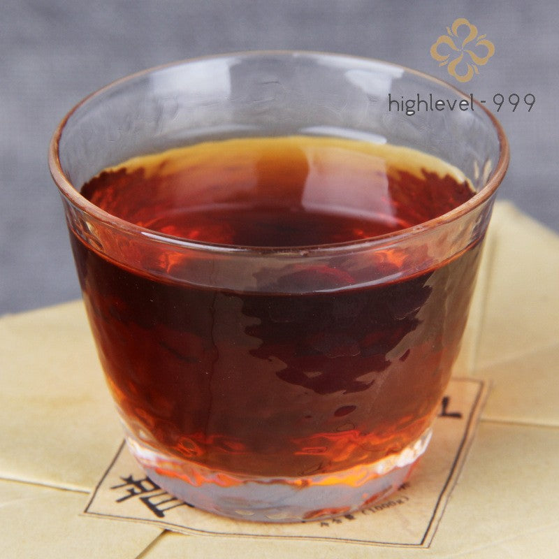 1000g Ripe Pu'er Tea Brick Yunnan Ancient Tree Dry Stored Aged Dried Leaf Tea