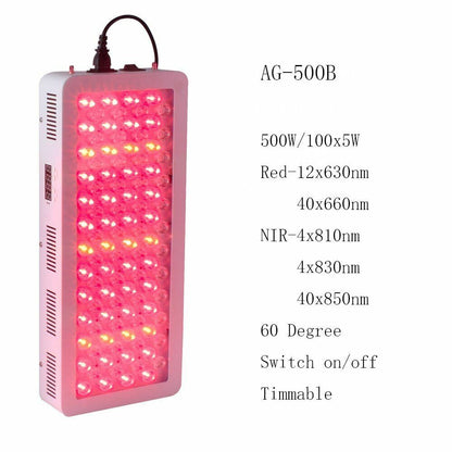 Infrared Red Light Therapy LED Light 300W 500W 1000W 630nm 660nm 810nm 830nm 850