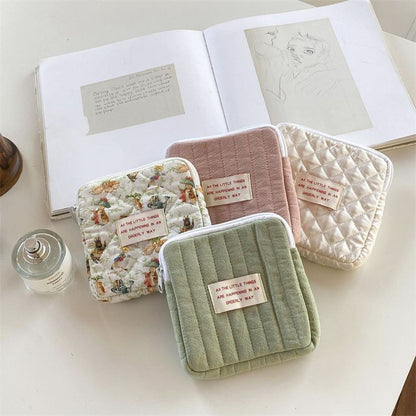 Napkin Storage Bag Cotton Coin Purse Jewelry Organizer Pouch Makeup Cosmetic Bag