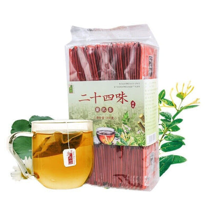 China Health Tea粤北行 廿四味200g/袋er Shi Si Wei Cha 無糖 中草药凉茶包 Herbal Tea 二十四味廣東24味涼茶