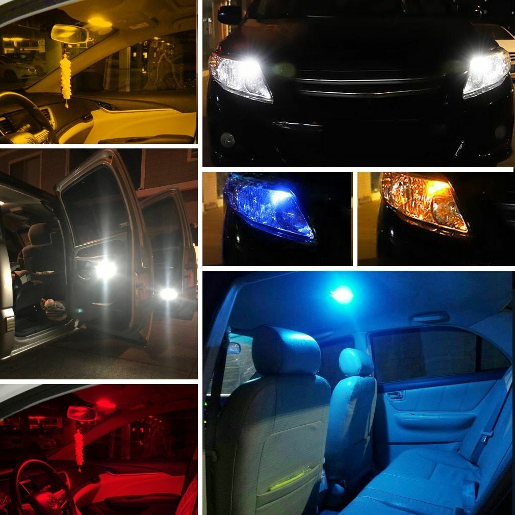 1pc LED Bulb BA9S BAX9S BAY9S H21W BAY9S H6W T4W T11 10SMD 3030 Chips Canbus Car