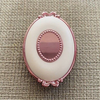 Contact Lens Case Classic Round Portable Storage Box 8x5.5x2.5cm Acrylic Plastic