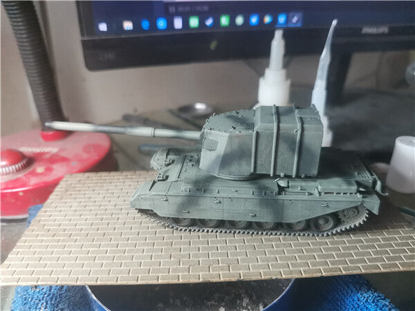 Homemade 1/72 British FV4005 Tank Destroyer Finished Model Ornament Toys