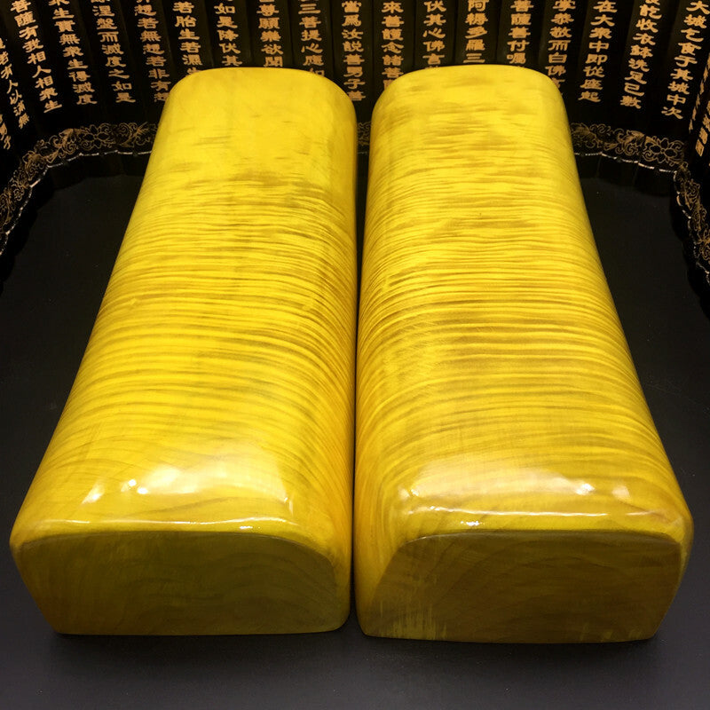 11.4" 1PCS Gold Silk Nanmu Pillow/phoebe Machilus Wood Health Pillow 金丝楠木枕
