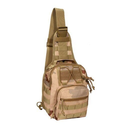 Men's Tactical Chest Bag Outdoor Hiking Climbing Backpack 600D Shoulder Bag