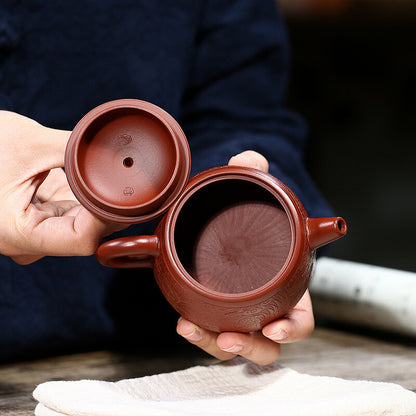 6.8oz Tea Pot Real Yixing Zisha Dahongpao Clay Handmade Pot Dragon Jinglan Pot