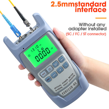 AUA-9A Optical Power Meter with Visual Fault Locator Optic Fiber Tester VFL 30MW