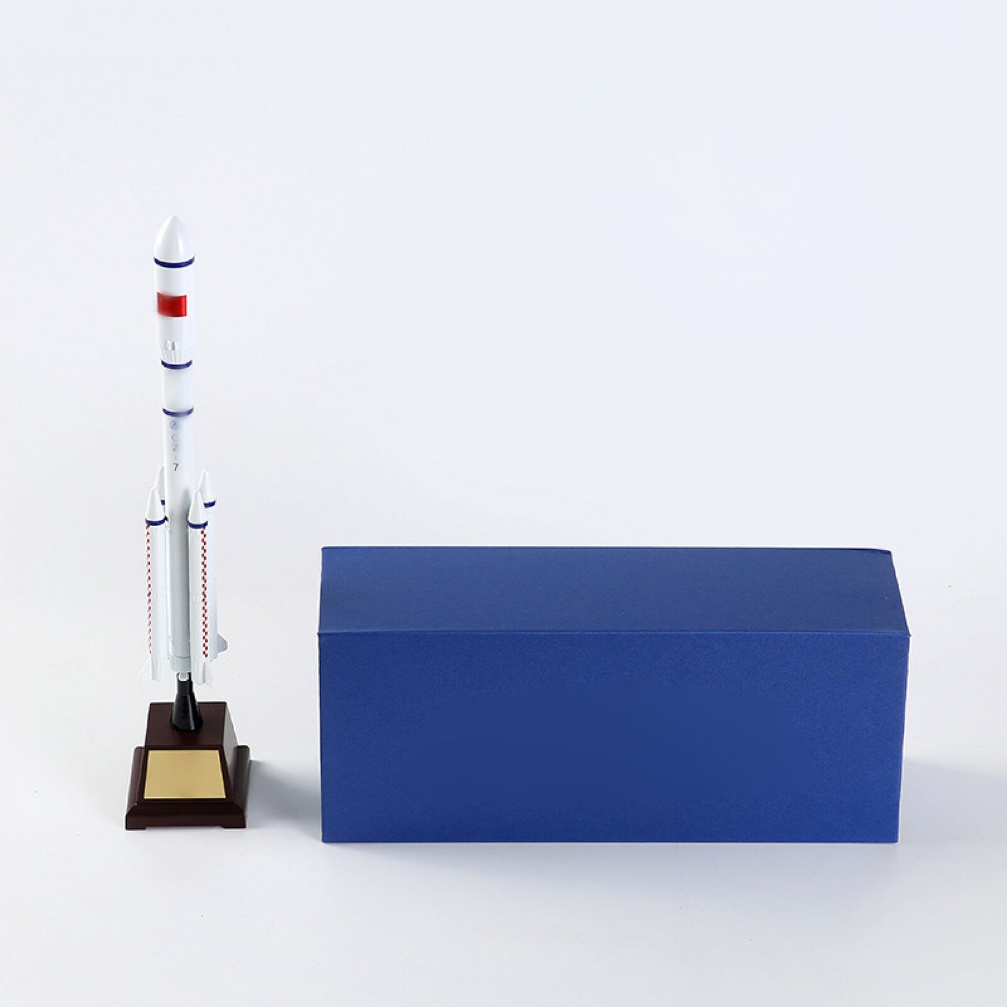 1/200 CZ-7 Long March 7 Rocket Model Simulation Alloy Spacecraft Scene Display b