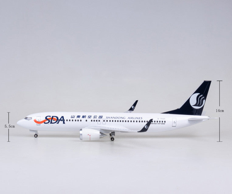 1:85 47CM SHANDONG AIRLINES BOEING 737 MAX Airplane Landing gear Resin Model