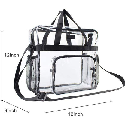 PVC Transparent Purse Large Clear Bag Crossbody Purse Traveling Lightweight 1 PC