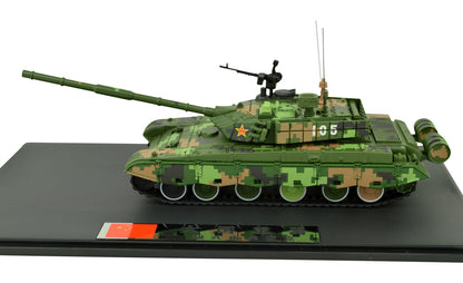 1:72 Chinese PLA ZTZ-99A Main Battle Tank Model Metal Diecast Armored Car 105