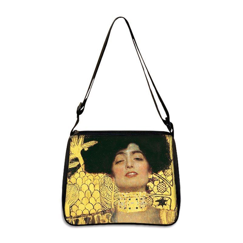Famous Paintings Handbag Women Shoulder Bags Shopping Bag Canvas Pouch Zipper