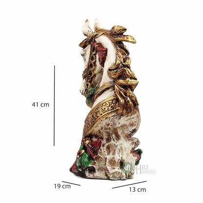 Resin Horse Bust Statue Animal Figurines Gifts Antique Design for Home Decor