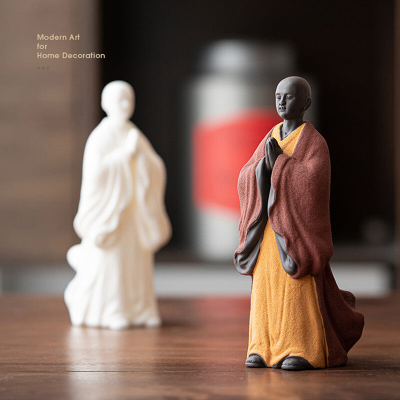 Buddha Statue Yixing Zisha Tea Pet Porcelain Tea Play House Warming Gift Zen New
