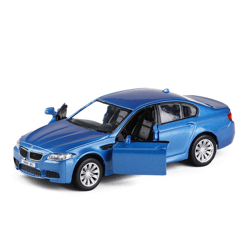 1/36 BMW M5 Model Car Metal Diecast Toy Vehicle Toys for Boys Kids Gifts Blue