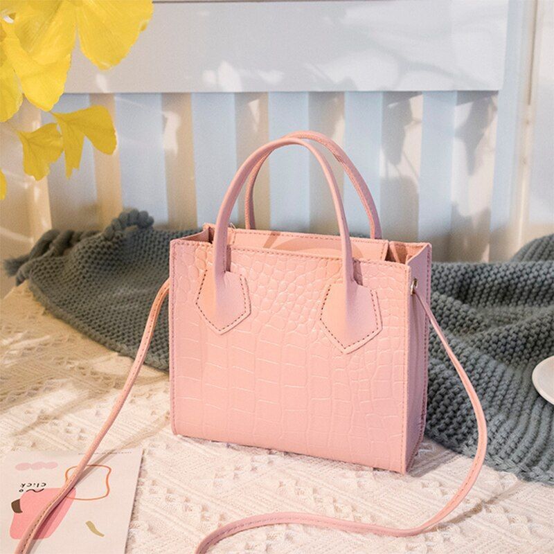 Crossbody Handbag Polyester Vintage Classic Shoulder Bag Stylish Tote Purse 1 PC