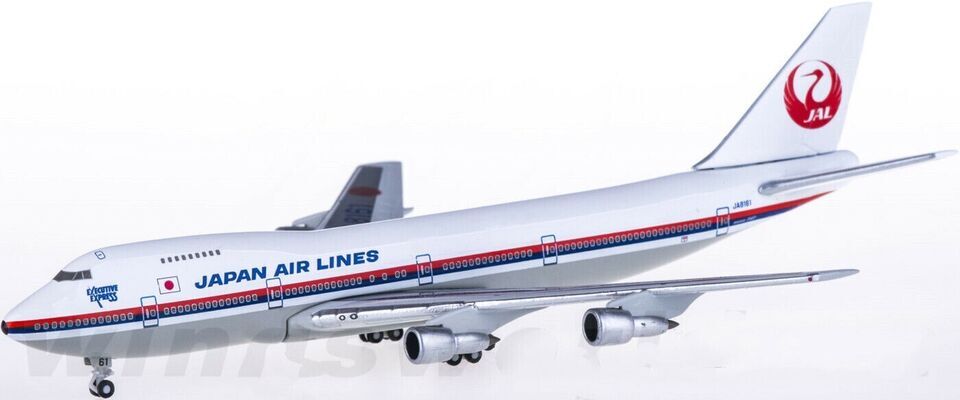 1:500 Hogan JAPAN AIR LINES BOEING 747-200 Passenger Airplane Diecast Model
