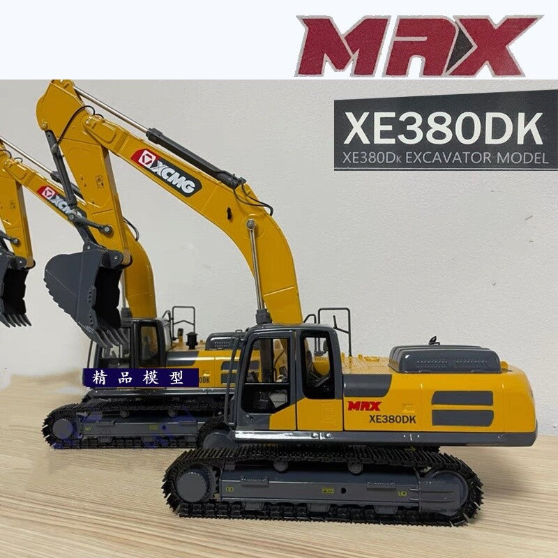 1:30 XCMG MAX XE380DK Excavator Construction Machinery Equipment Diecast Model