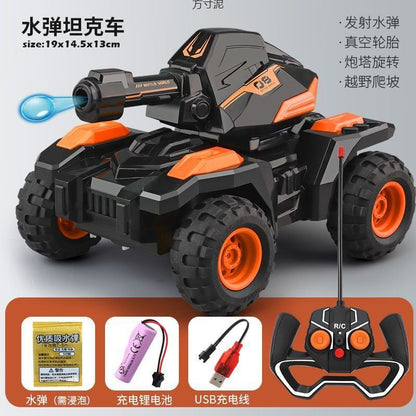Children's remote-controlled electric tank four-wheel drive off-road toy car 2