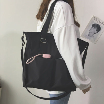 Waterproof Bag Large Canvas Messenger Student One-shoulder Bag Pouch Crossbody
