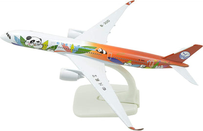 1:400 20cm A350 China Sichuan Airlines Panda Metal Airplane Model Plane Toy
