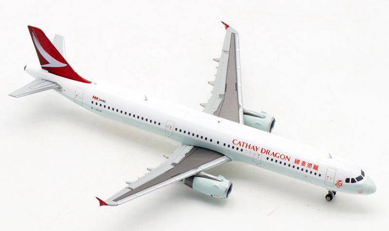 JC Wings Cathay Dragon Airline Airbus A321 B-HTF 1/400 diecast model aircraft