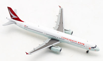 JC Wings Cathay Dragon Airline Airbus A321 B-HTF 1/400 diecast model aircraft