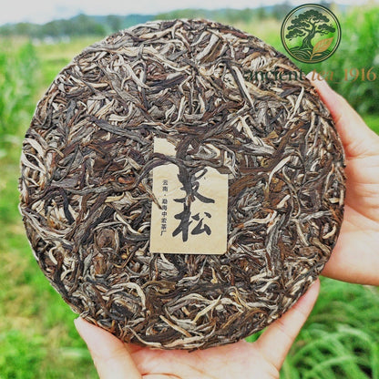 357g 2021 Mansong Yiwu Ancient Tree Pu'er Raw Tea Cake
