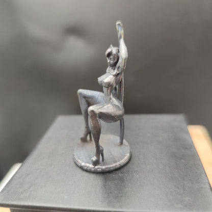Chinese antique bronze statue hand carved nude girl body art decoration hot sale