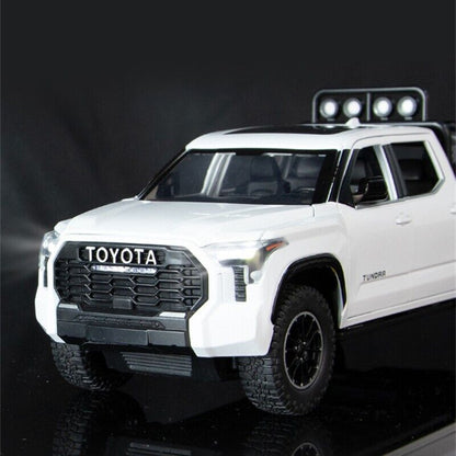 1:22 Toyota Tundra Diecast Model Car Pickup Vehicle Toy Sound Light Collection