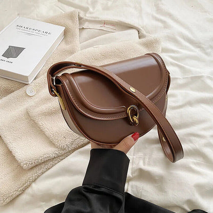 Saddle Crossbody Bags Women PU Leather Small Shoulder Handbags and Purses Bag