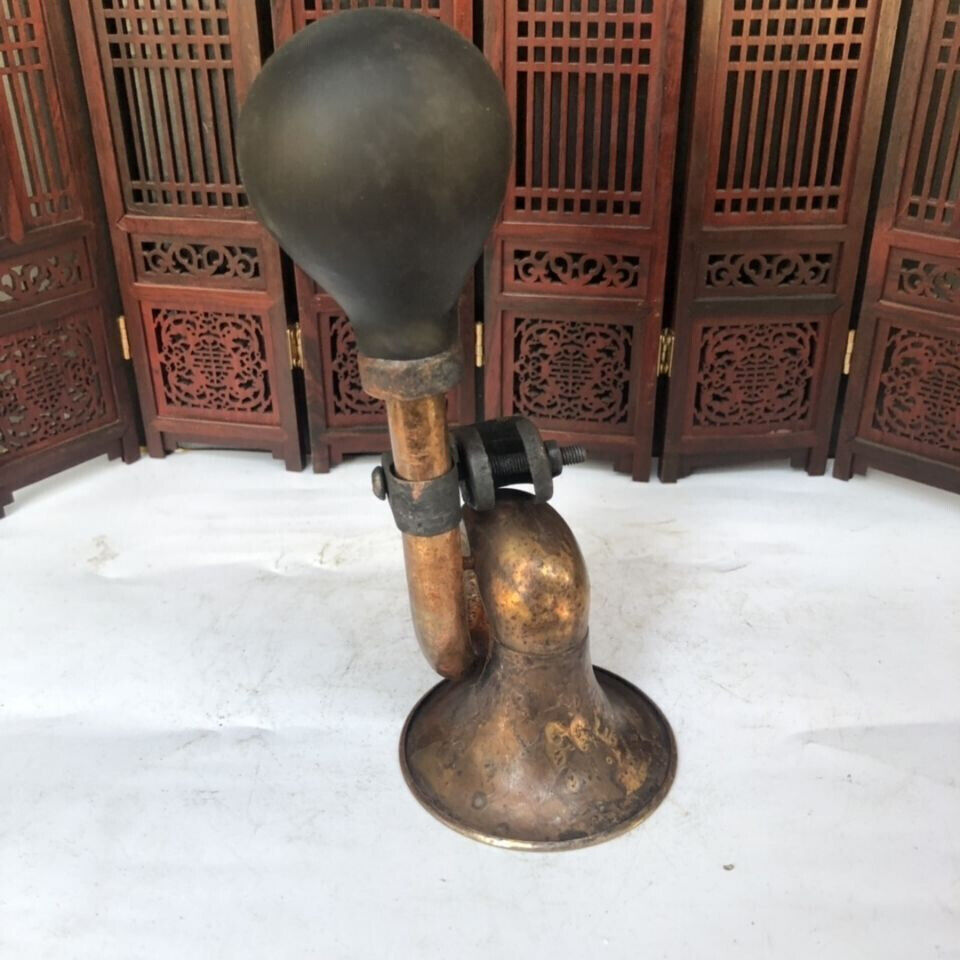 Chinese old copper bicycle rickshaw horn