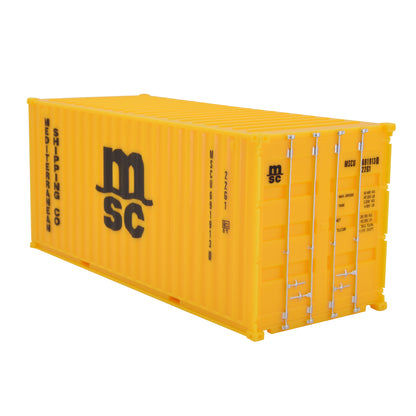 1:35 MSC 20GP Shipping Container Model Plastic Office Home Decorate Toy