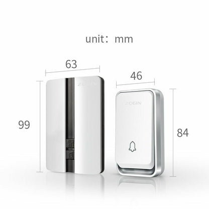 Wireless Doorbell Waterproof Self-powered Smart Door Bell No Battery Required
