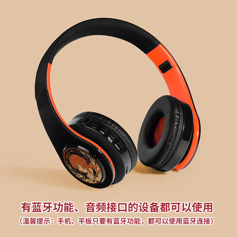 Genshin Impact Diluc Ragnvindr Wireless Bluetooth Headset Foldable Headphones