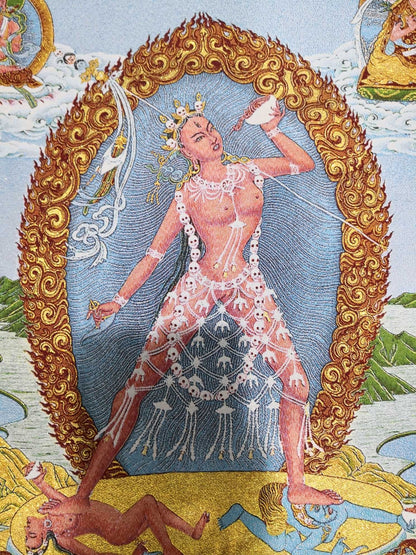 Tibet Tibetan Cloth Silk Buddhism Naropa Tradition Vajrayogini Tangka Thangka36"