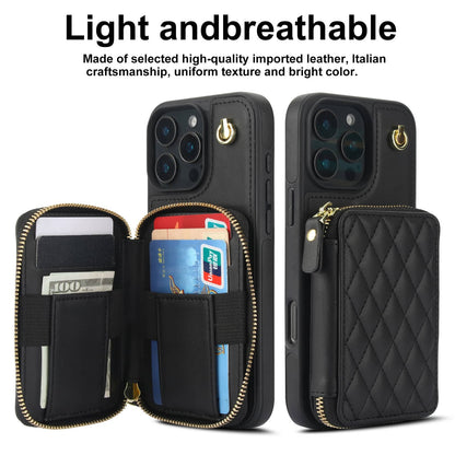 Crossbody Wallet Case for iPhone 16/15/14/13/12/11 Pro Max SE 7 8 X XS Max XR
