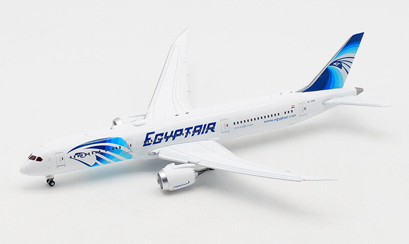 JC Wings EGYPTAIR for BOEING 787-9 SU-GER Flaps Down 1/400 diecast plane model