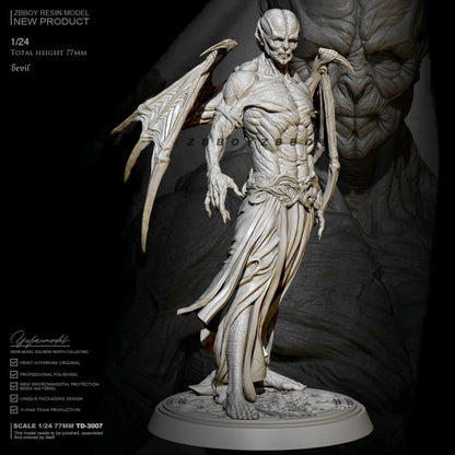 1/24 77mm Resin Figure Model kit Fantasy Devil Vampire unassembled unpainted