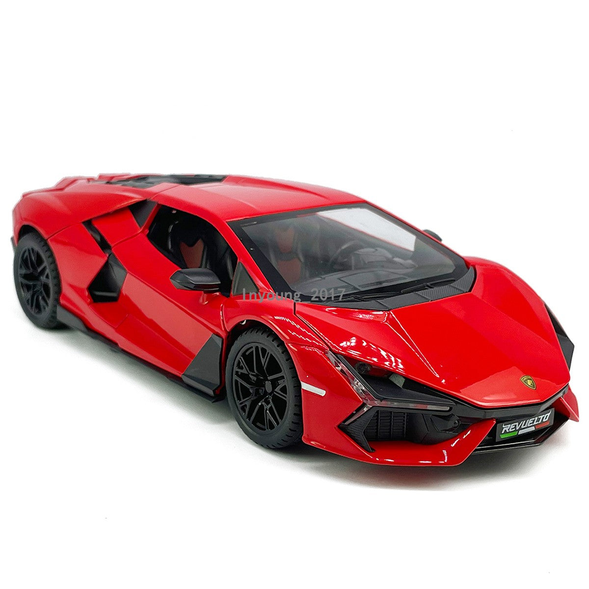 1/24 Lamborghini Revuelto Model Car Diecast Toy Vehicle Toys for Boys Kids Red
