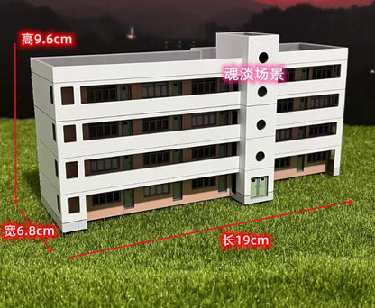 1/150 Scale School Building Model Railroads Trains Modern House Kits D1 D2