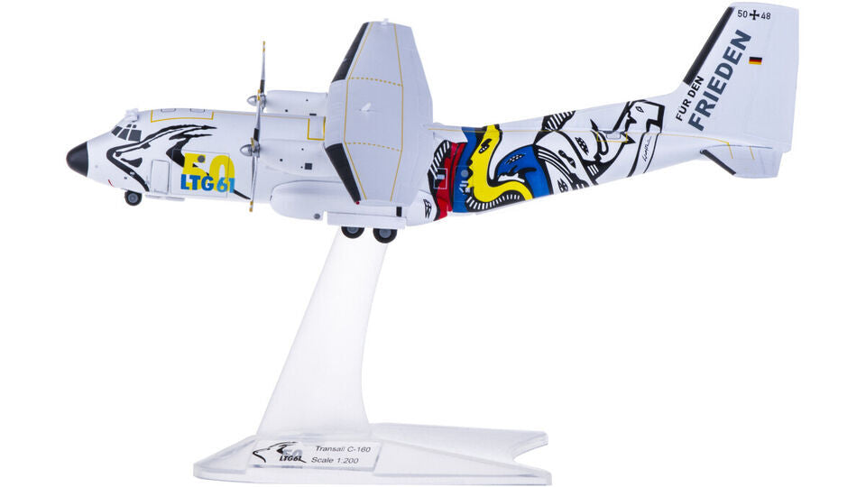 1:200 Herpa Luftwaffe Transall C-160 LTG 61 5048 Aircraft Diecast Plane Model
