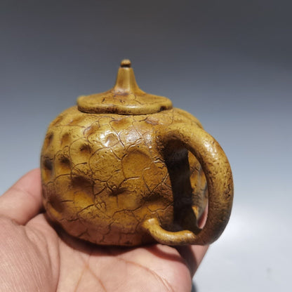 Chinese Yixing Zisha Clay Handmade Exquisite Kung Fu Tea Set Teapot 品名供春壶 底款：张成秀