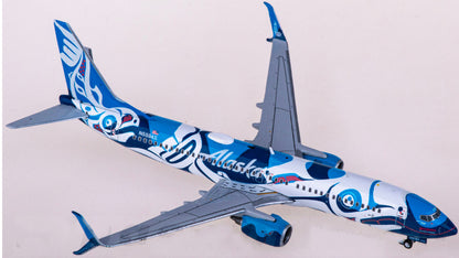 1:400 Geminijets Alaska Airlines B737-800 Passenger Airplane Diecast Model
