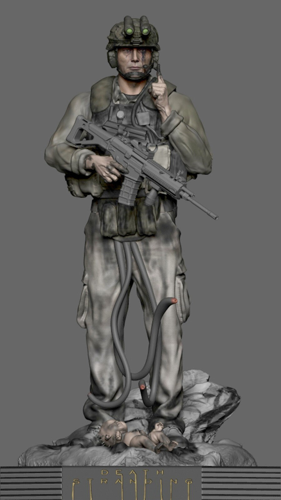 1/24 resin figure model Dead stranded male soldier Unassembled unpainted