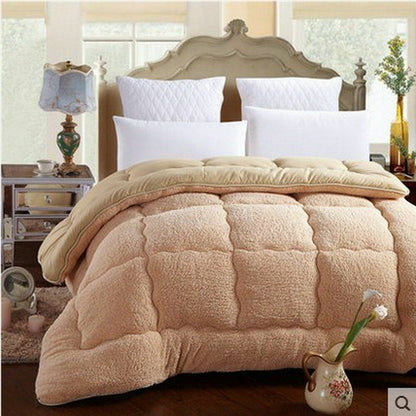 Warm Velvet Blanket Wool Quilt Cashmere Thick King Queen Double Comforter Duvets