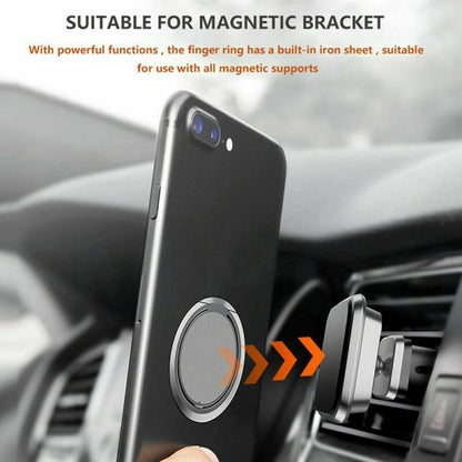 Ultra Thin Stand Magnetic Phone Mount Finger Ring Holder For Cell PhoneTablet G