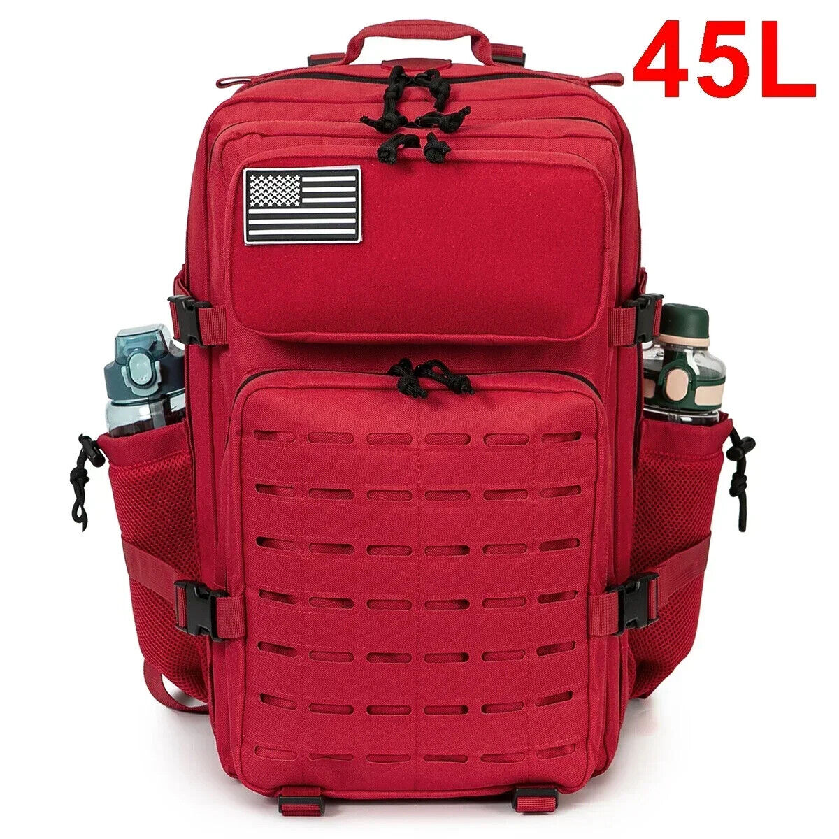 Military Tactical Backpacks Men Army Daypack Bag Gym Rucksack Dual Cup Holders
